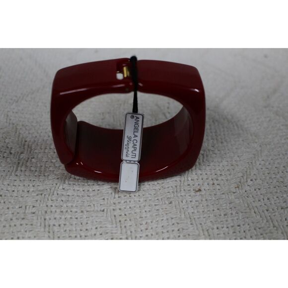 Angela Caputi Red Resin Bracelet (Pre-Owned With Tag) - Picture 3 of 4